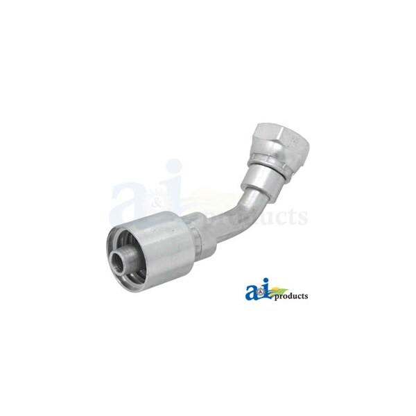 Din Light 24 degree Seat 45 degree Female Swivel O-Ring 5" x2" x2"